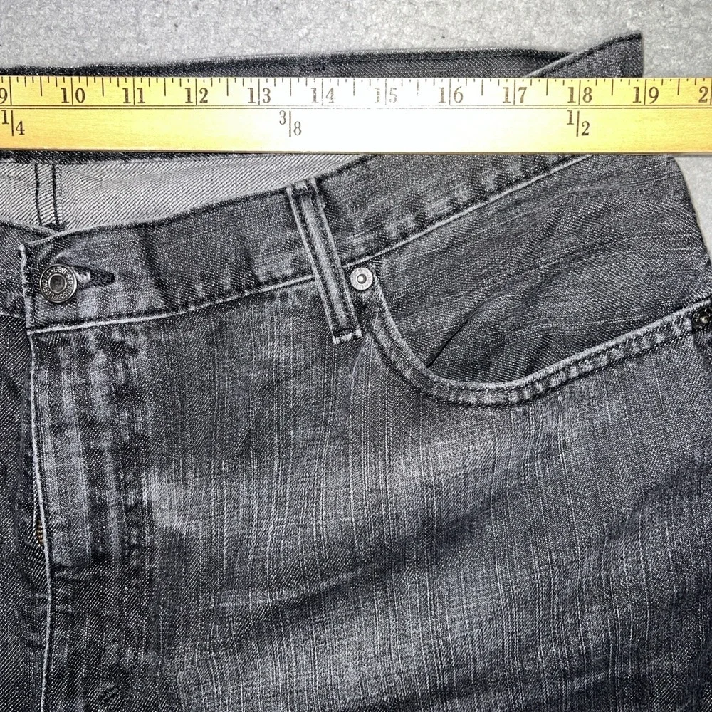 VTG Levi's 505 Batwing Jeans Men's Sz 40x32 (38x31.5) Black Faded Denim Straight